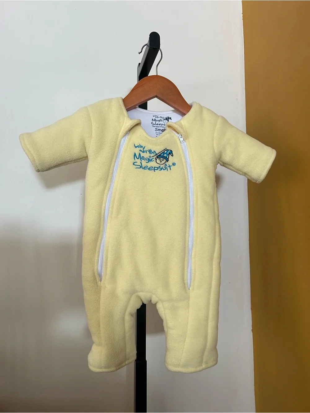 Baby Merlin's Magic Sleepsuit Padded Swaddle Transition Yellow Small 3-6 Months